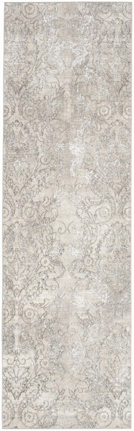 Nourison Iliana Ili01 Light Grey Rug - Nourison - 99446908445