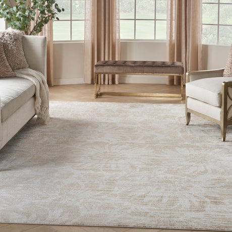 Nourison Iliana Ili02 Ivory Grey With Gold Accents Rug - Nourison - 99446908575