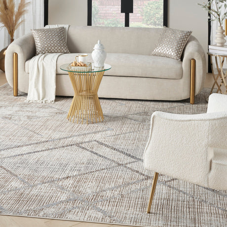 Nourison Iliana Ili03 Grey Mocha Rug - Nourison - 99446909183