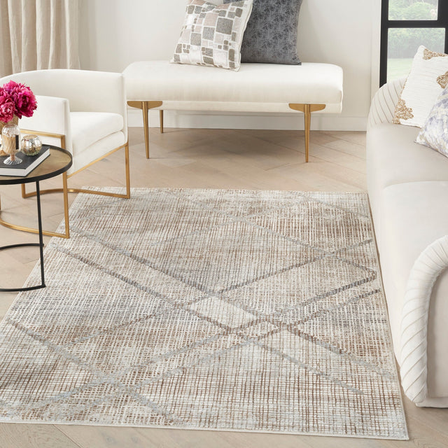 Nourison Iliana Ili03 Grey Mocha Rug - Nourison - 99446909183