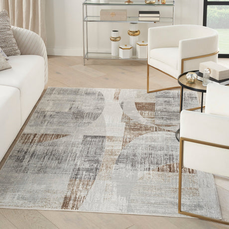 Nourison Iliana Ili04 Grey Rug - Nourison - 99446909237