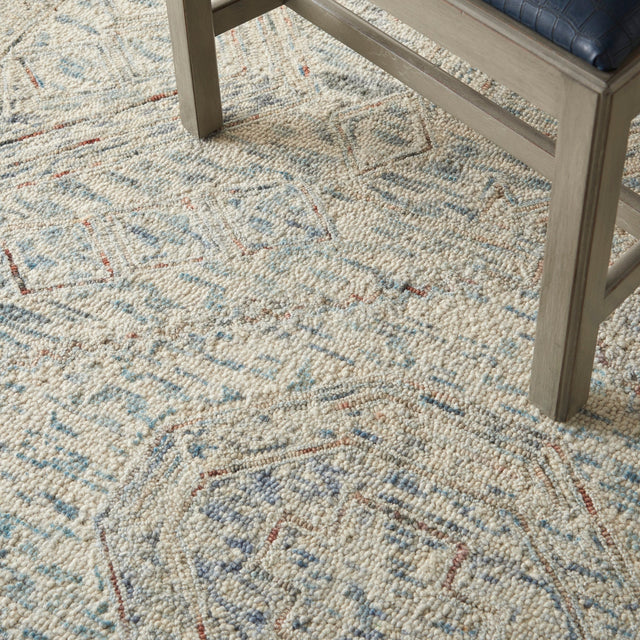 Nourison Interlock Itl02 Blue/Multi Rugs - Nourison - 99446785916