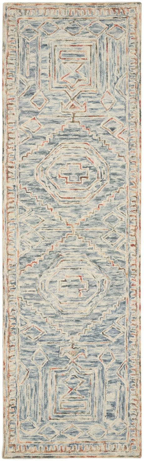 Nourison Interlock Itl02 Blue/Multi Rugs - Nourison - 99446785916