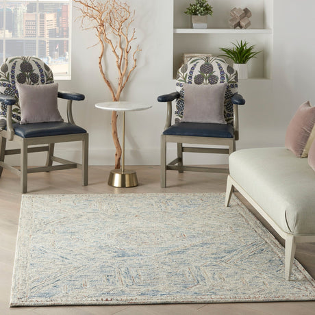 Nourison Interlock Itl02 Blue/Multi Rugs - Nourison - 99446785916