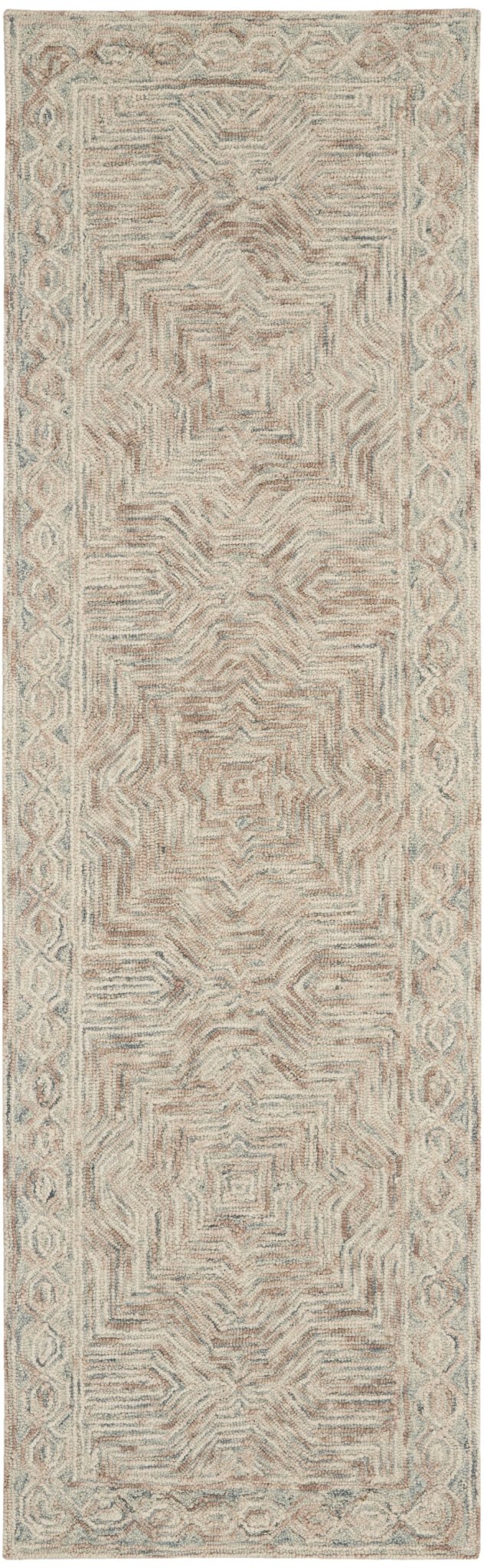 Nourison Interlock Itl03 Blue/Ivory Rugs - Nourison - 99446785985