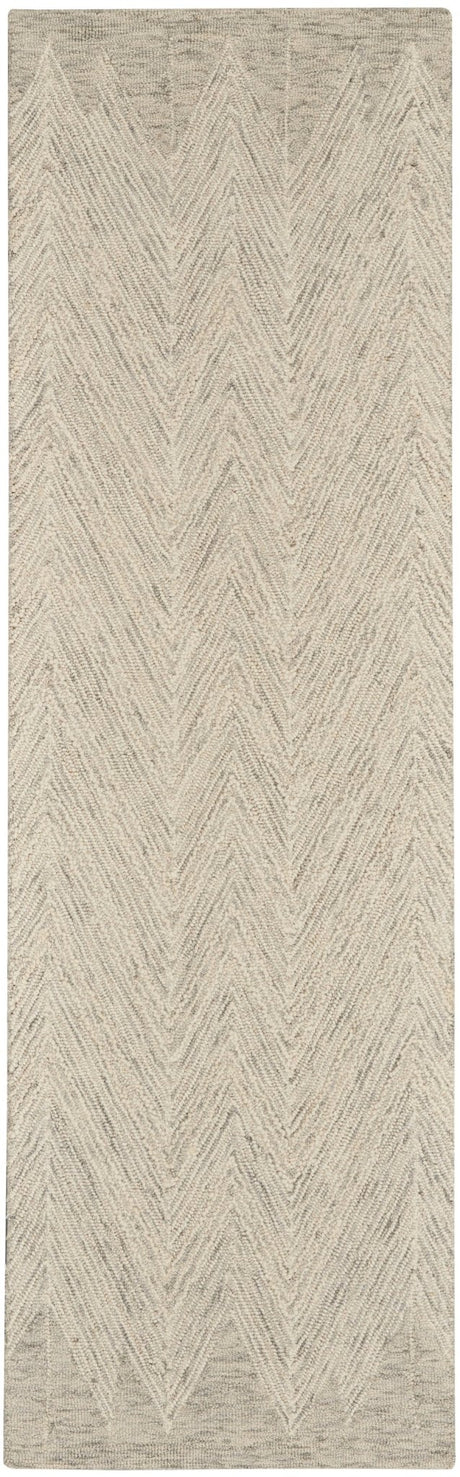 Nourison Interlock Itl04 Ivory/Grey Rugs - Nourison - 99446786050