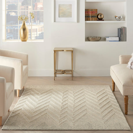 Nourison Interlock Itl04 Ivory/Grey Rugs - Nourison - 99446786067