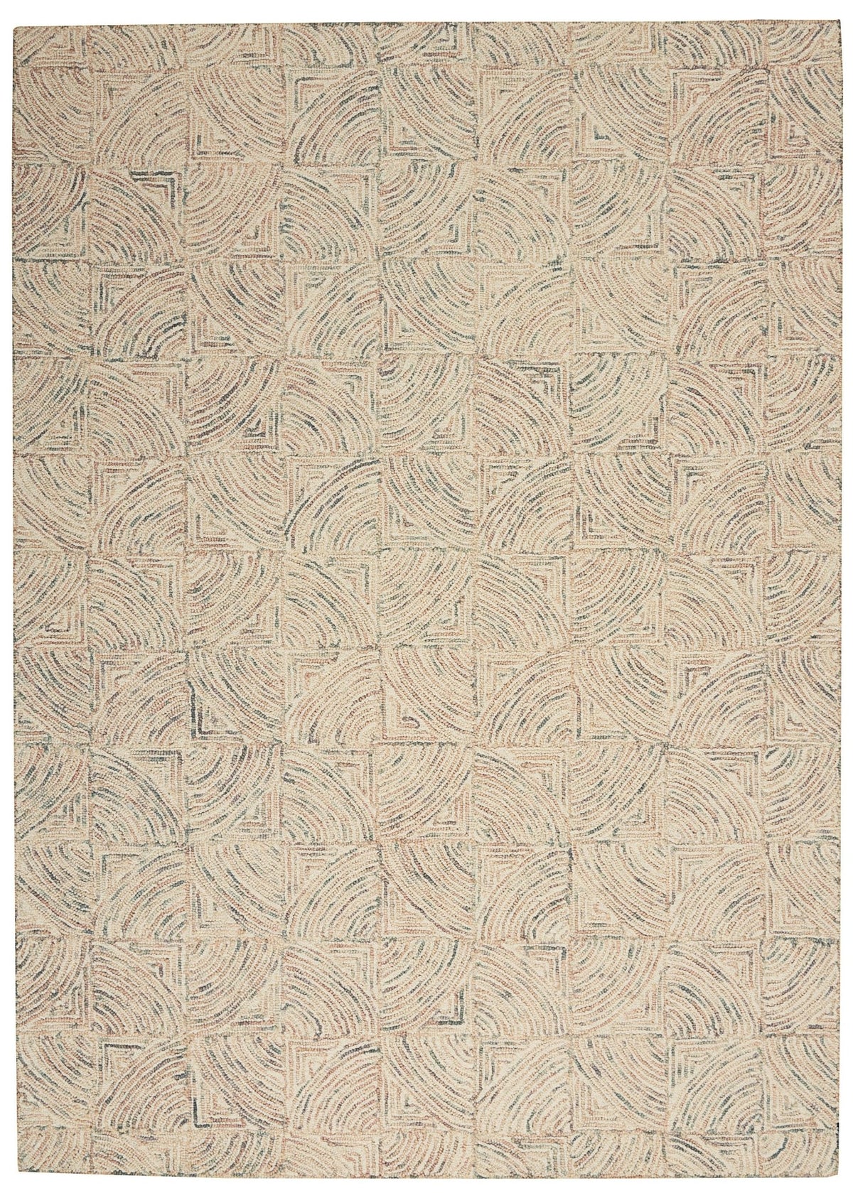 Miltu Raugs Nourison Interlock Itl05 Ivory/Multi Rugs - Nourison – BuyAreaRugs.com
