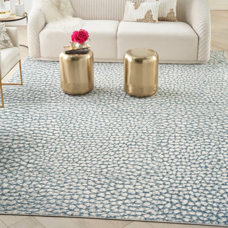 Nourison Joli Imhr4 Ivory/Blue/Grey Rug - Nourison - 99446108838