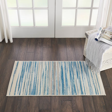 Nourison Jubilant Jub04 Blue Rugs - Nourison - 99446477958