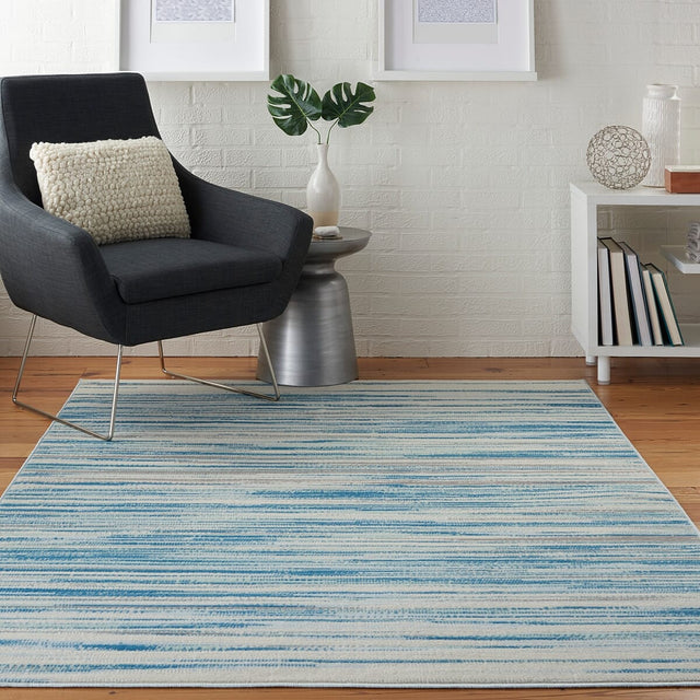 Nourison Jubilant Jub04 Blue Rugs - Nourison - 99446477958