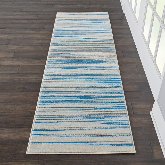 Nourison Jubilant Jub04 Blue Rugs - Nourison - 99446477965