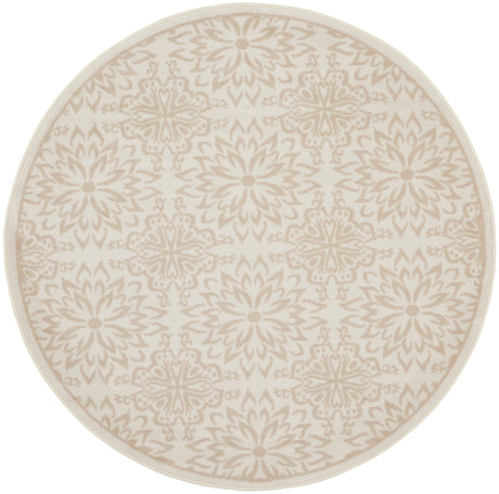 Nourison Jubilant Jub06 Ivory Beige Rug - Nourison - 99446975492