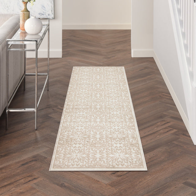 Nourison Jubilant Jub06 Ivory Beige Rug - Nourison - 99446975492