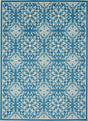 Nourison Jubilant Jub06 Ivory / Blue Rugs - Nourison - 99446478146