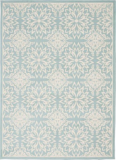 Nourison Jubilant Jub06 Ivory / Green Rugs - Nourison - 99446478238