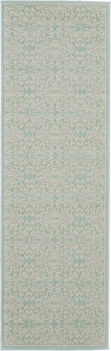Nourison Jubilant Jub06 Ivory / Green Rugs - Nourison - 99446478252