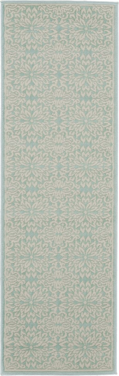 Nourison Jubilant Jub06 Ivory / Green Rugs - Nourison - 99446478252