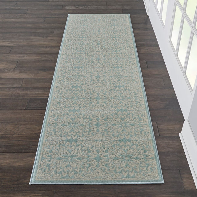 Nourison Jubilant Jub06 Ivory / Green Rugs - Nourison - 99446478252