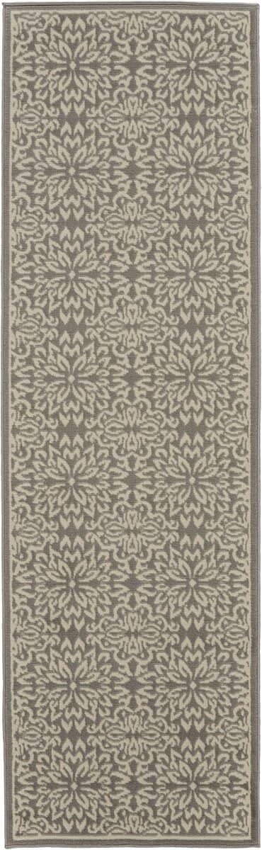 Nourison Jubilant Jub06 Ivory / Grey Rugs - Nourison - 99446478337