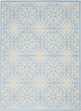 Nourison Jubilant Jub06 Ivory / Light Blue Rugs - Nourison - 99446478429