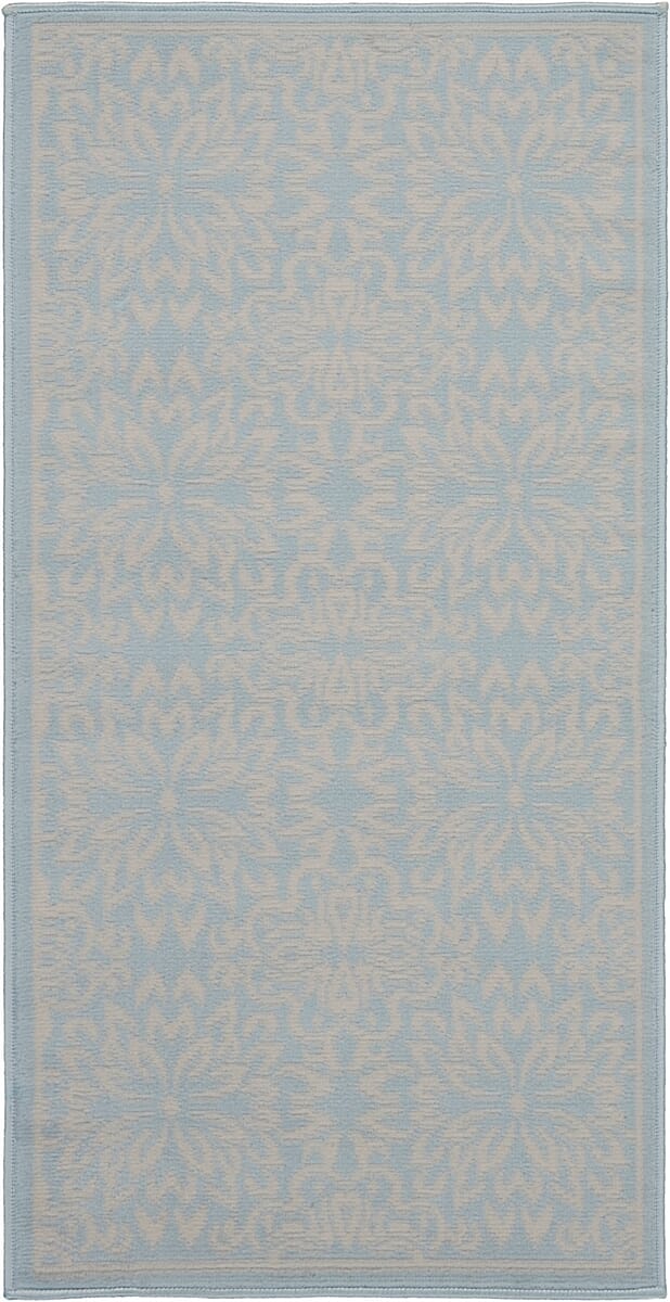 Nourison Jubilant Jub06 Ivory / Light Blue Rugs - Nourison - 99446478436