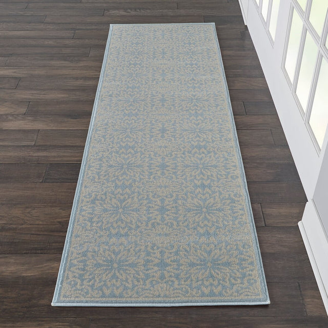 Nourison Jubilant Jub06 Ivory / Light Blue Rugs - Nourison - 99446478436