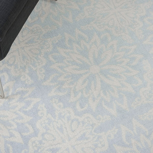 Nourison Jubilant Jub06 Ivory / Light Blue Rugs - Nourison - 99446478436