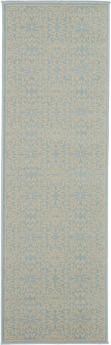Nourison Jubilant Jub06 Ivory / Light Blue Rugs - Nourison - 99446478436