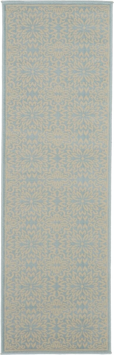 Nourison Jubilant Jub06 Ivory / Light Blue Rugs - Nourison - 99446478436