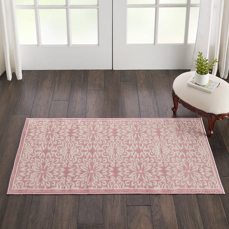 Nourison Jubilant Jub06 Ivory / Pink Rugs - Nourison - 99446478511