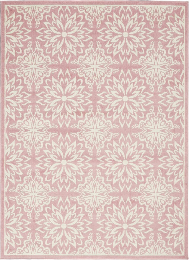 Nourison Jubilant Jub06 Ivory / Pink Rugs - Nourison - 99446478511