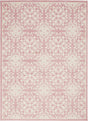 Nourison Jubilant Jub06 Ivory / Pink Rugs - Nourison - 99446478511