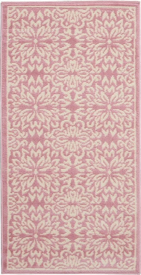 Nourison Jubilant Jub06 Ivory / Pink Rugs - Nourison - 99446478528