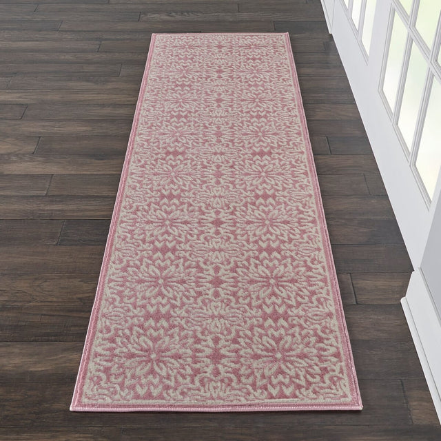 Nourison Jubilant Jub06 Ivory / Pink Rugs - Nourison - 99446478528