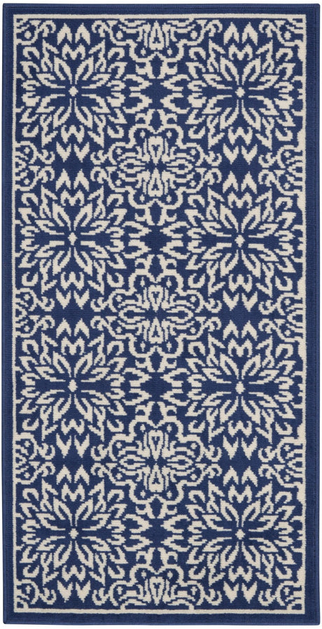 Nourison Jubilant Jub06 Navy/Ivory Rug - Nourison - 99446777263