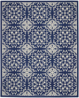 Nourison Jubilant Jub06 Navy/Ivory Rug - Nourison - 99446857187