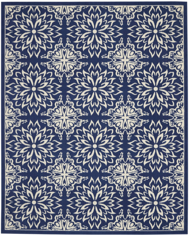 Nourison Jubilant Jub06 Navy/Ivory Rug - Nourison - 99446857187