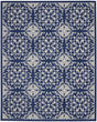 Nourison Jubilant Jub06 Navy/Ivory Rug - Nourison - 99446857187