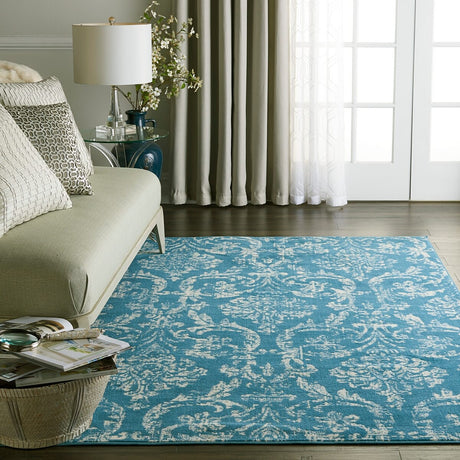 Nourison Jubilant Jub09 Blue Rugs - Nourison - 99446478658