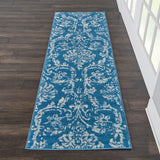 Nourison Jubilant Jub09 Blue Rugs - Nourison - 99446478665