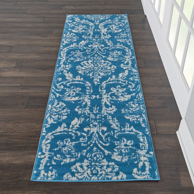 Nourison Jubilant Jub09 Blue Rugs - Nourison - 99446478665