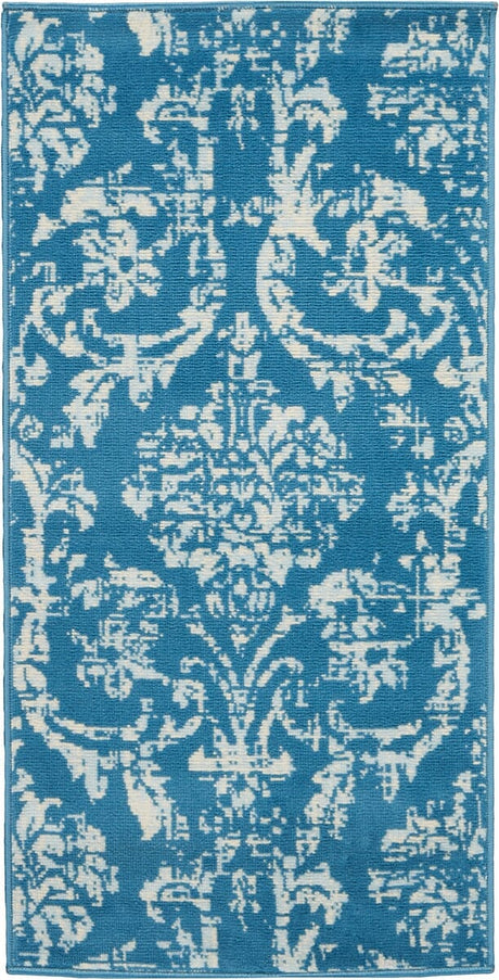 Nourison Jubilant Jub09 Blue Rugs - Nourison - 99446478665