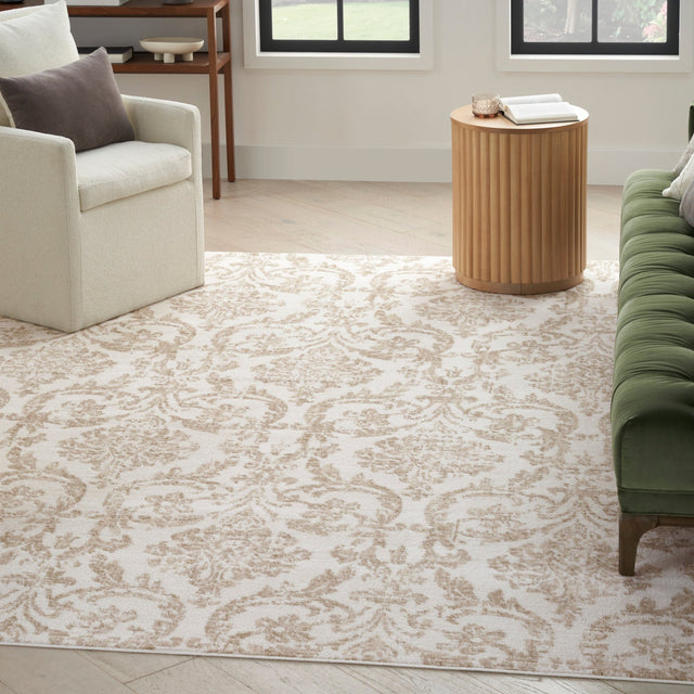 Nourison Jubilant Jub09 Ivory Beige Rug - Nourison - 99446935380