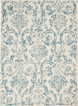 Nourison Jubilant Jub09 Ivory / Blue Rugs - Nourison - 99446478733