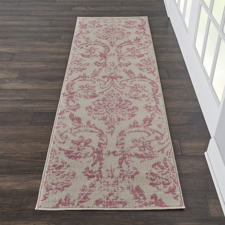 Nourison Jubilant Jub09 Ivory / Pink Rugs - Nourison - 99446221360