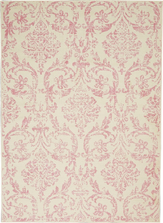 Nourison Jubilant Jub09 Ivory / Pink Rugs - Nourison - 99446478818