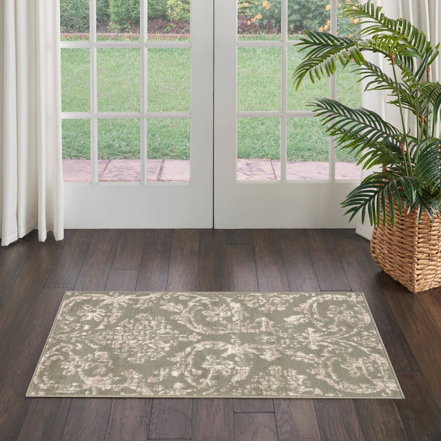 Nourison Jubilant Jub09 Olive Rug - Nourison - 99446935410