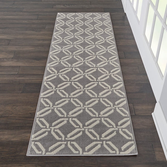 Nourison Jubilant Jub17 Grey Rugs - Nourison - 99446479396