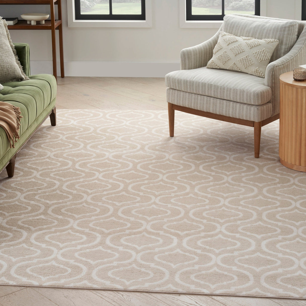 Nourison Jubilant Jub19 Beige Rug - Nourison - 99446935465